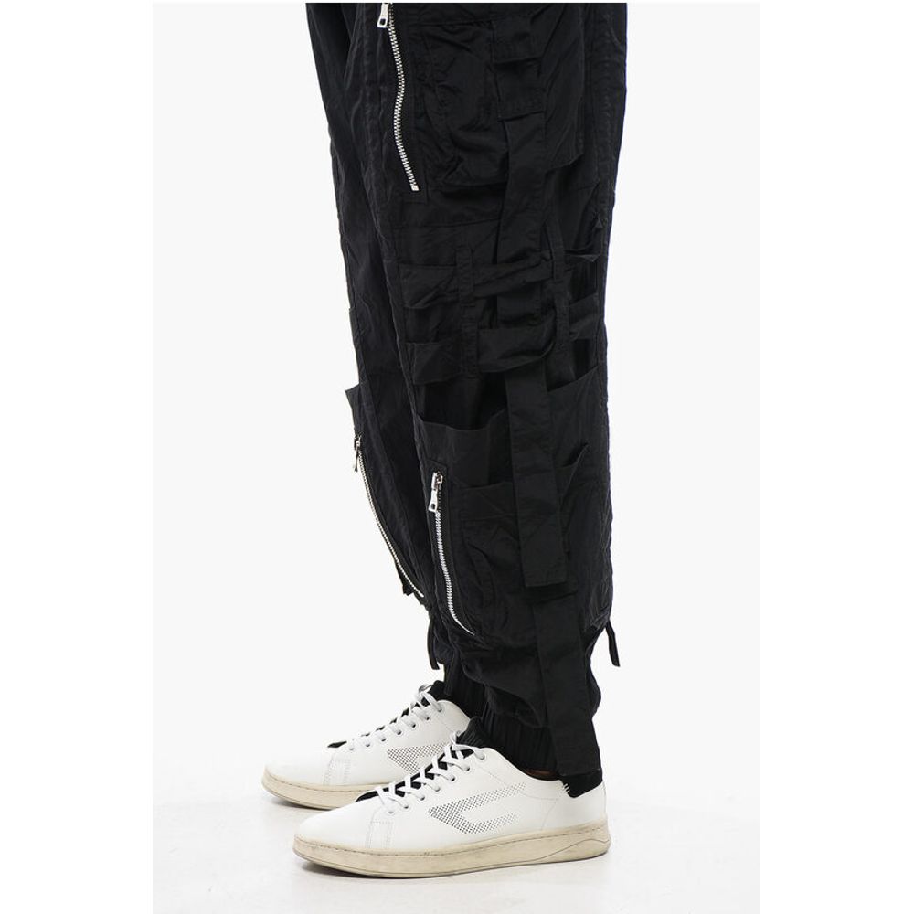 Nylon BANDED Cargo Pants with Cuffs