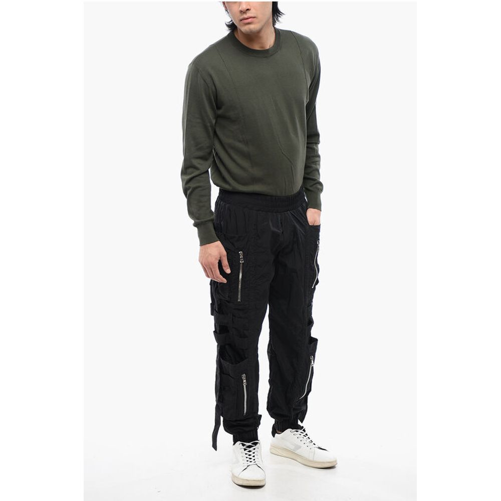 Nylon BANDED Cargo Pants with Cuffs