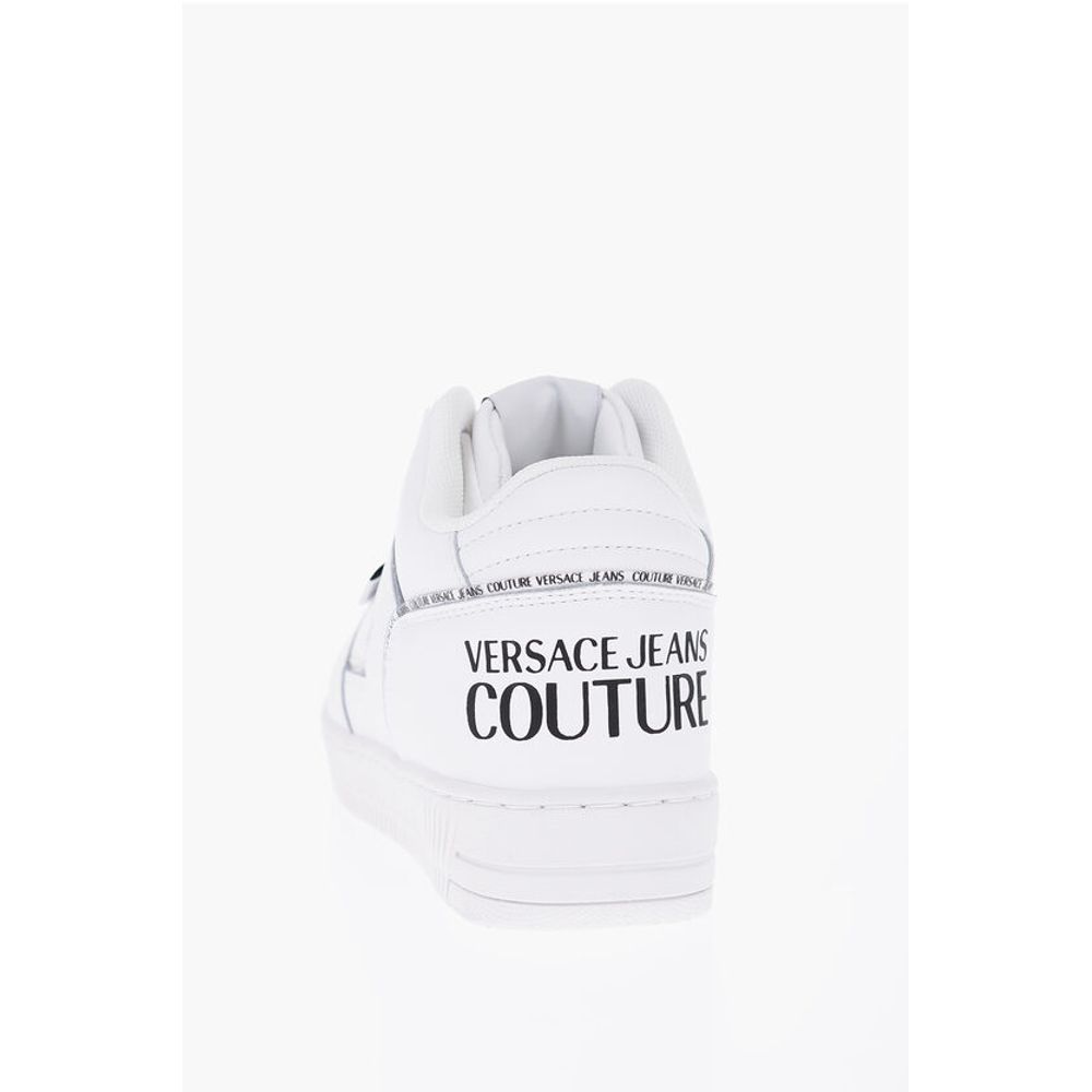 JEANS COUTURE Leather MEYSSA Sneakers with Printed Contrasti