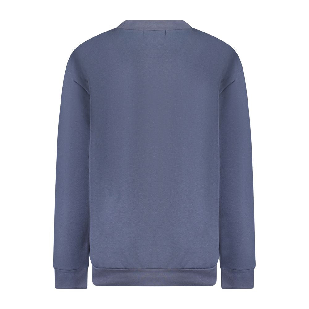Jersey azul de algodón para mujer