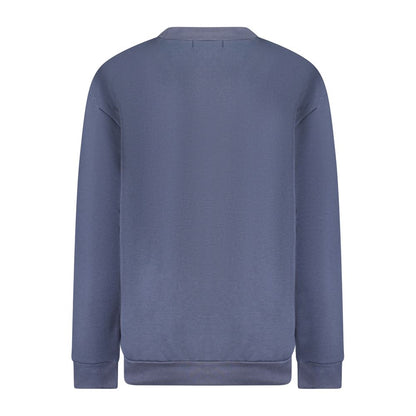 Jersey azul de algodón para mujer