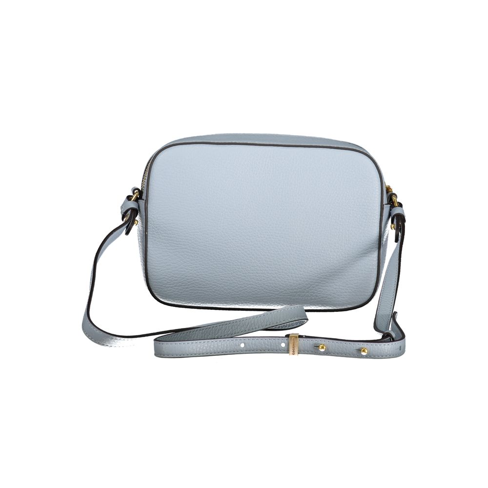 Blue Leather Women Handbag