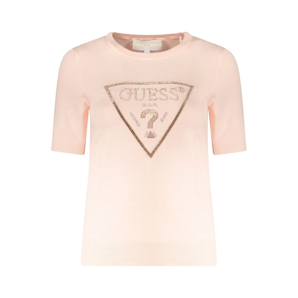 Pink Viscose Women Sweater