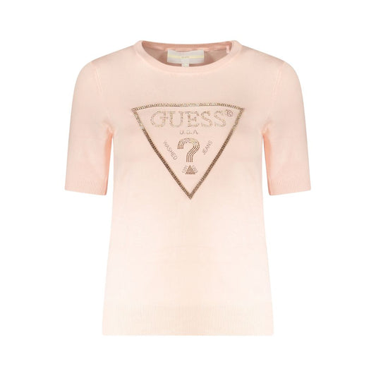 Pink Viscose Women Sweater