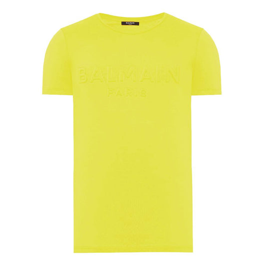 Camiseta amarilla de algodón