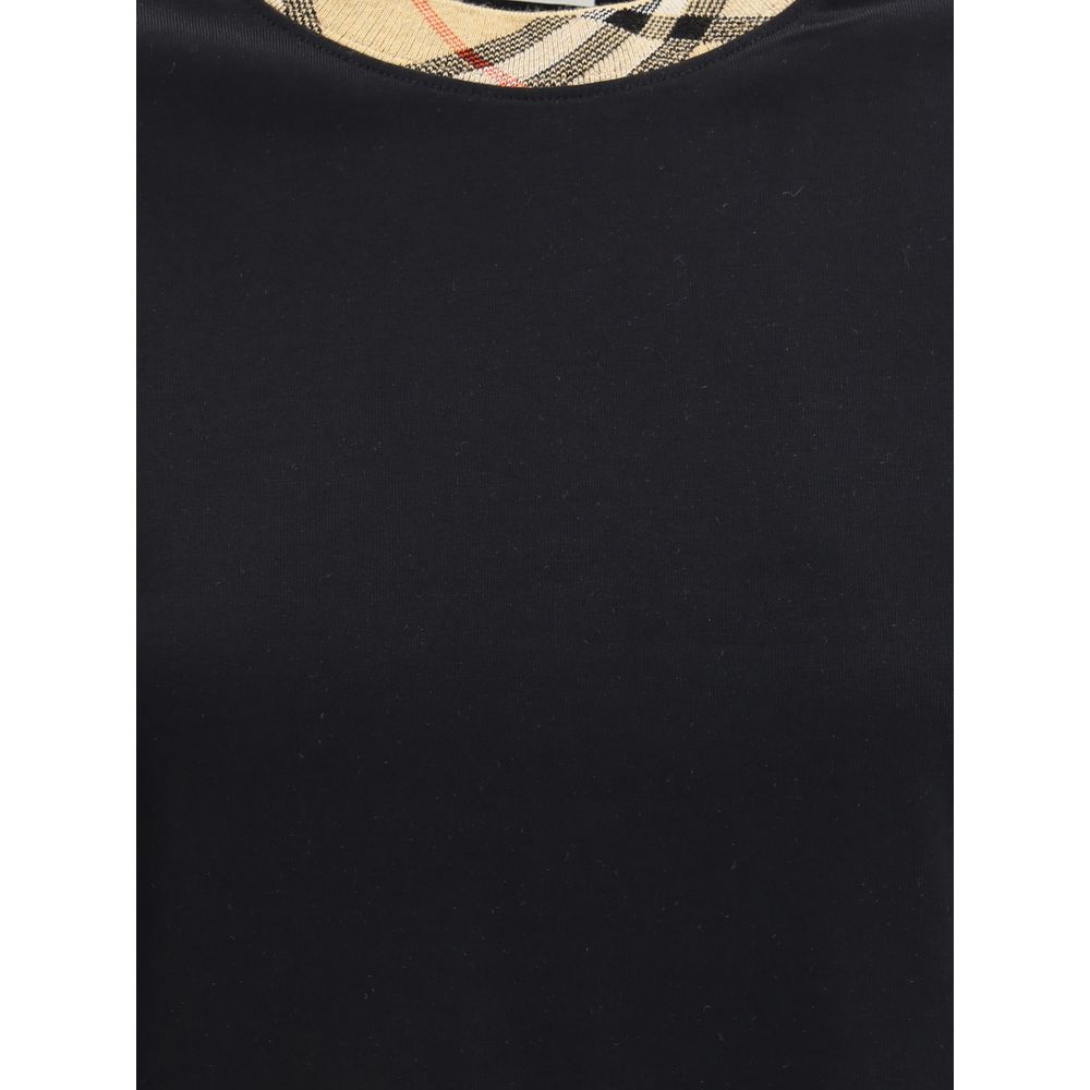 Check crew neck T-Shirt