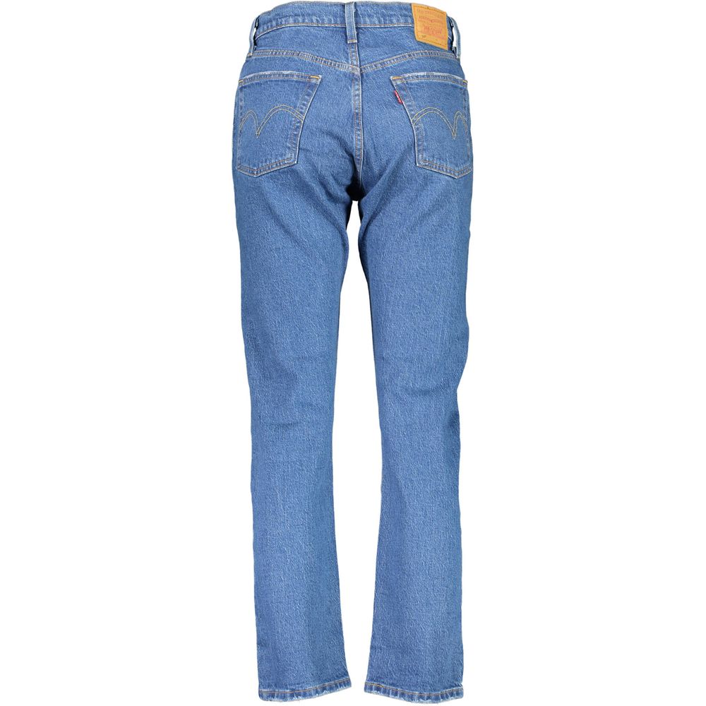 Pantalones y vaqueros de algodón azules