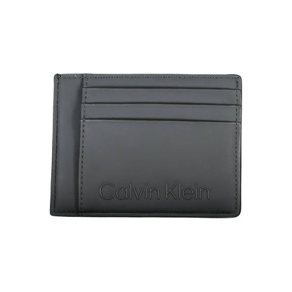 Cartera de hombre de poliéster negro