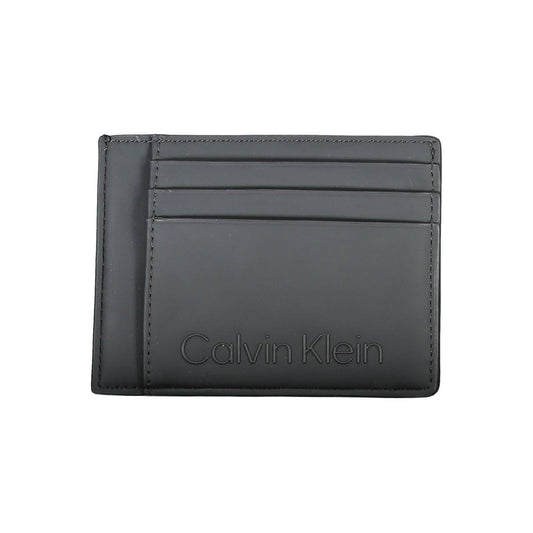 Cartera de hombre de poliéster negro