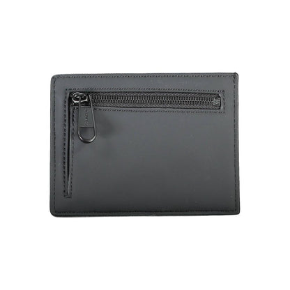 Cartera de hombre de poliéster negro