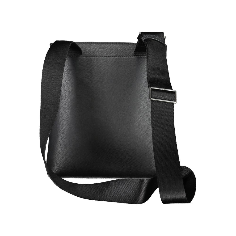 Bandolera negra ecológica con logotipo