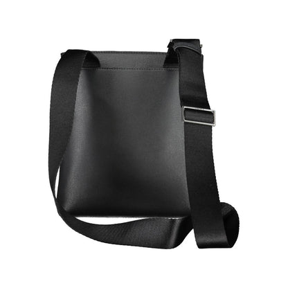Bandolera negra ecológica con logotipo