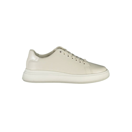 Sneaker Mujer Piel Beige