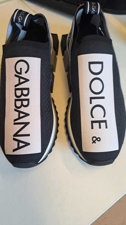 Black White Slip On Sorrento Sneakers Shoes