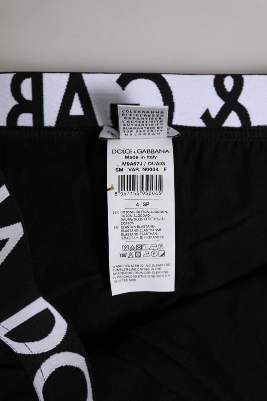 Black Cotton Stretch Regular Brief Underwear