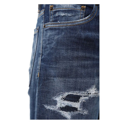 Pantalones y vaqueros de algodón azules
