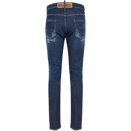 Pantalones y vaqueros de algodón azules