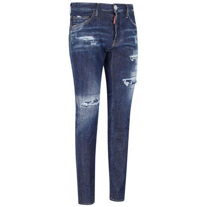 Pantalones y vaqueros de algodón azules