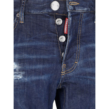 Pantalones y vaqueros de algodón azules