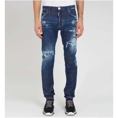 Pantalones y vaqueros de algodón azules
