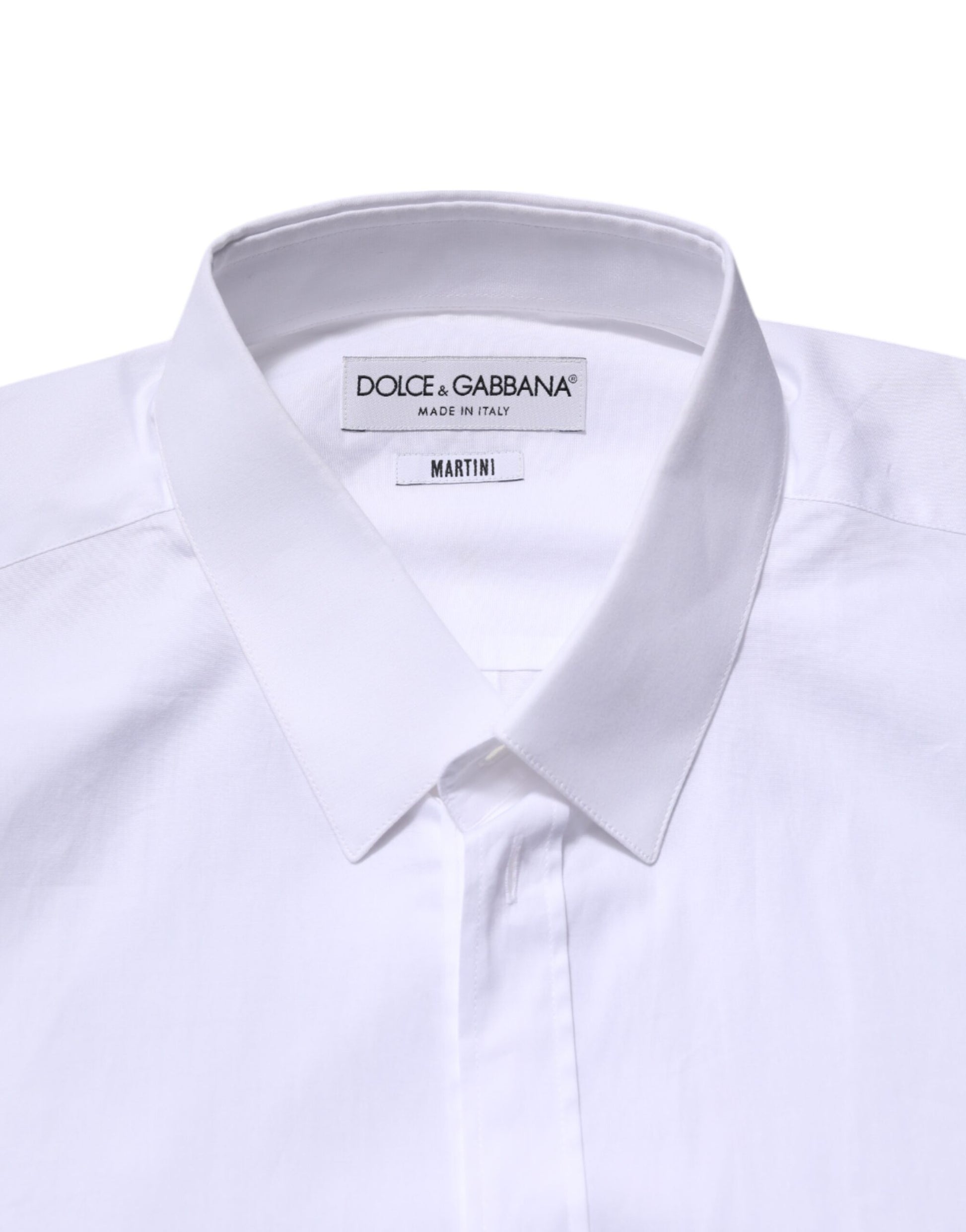 White MARTINI Long Sleeve Dress Formal Shirt