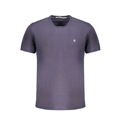 Camiseta azul de algodón