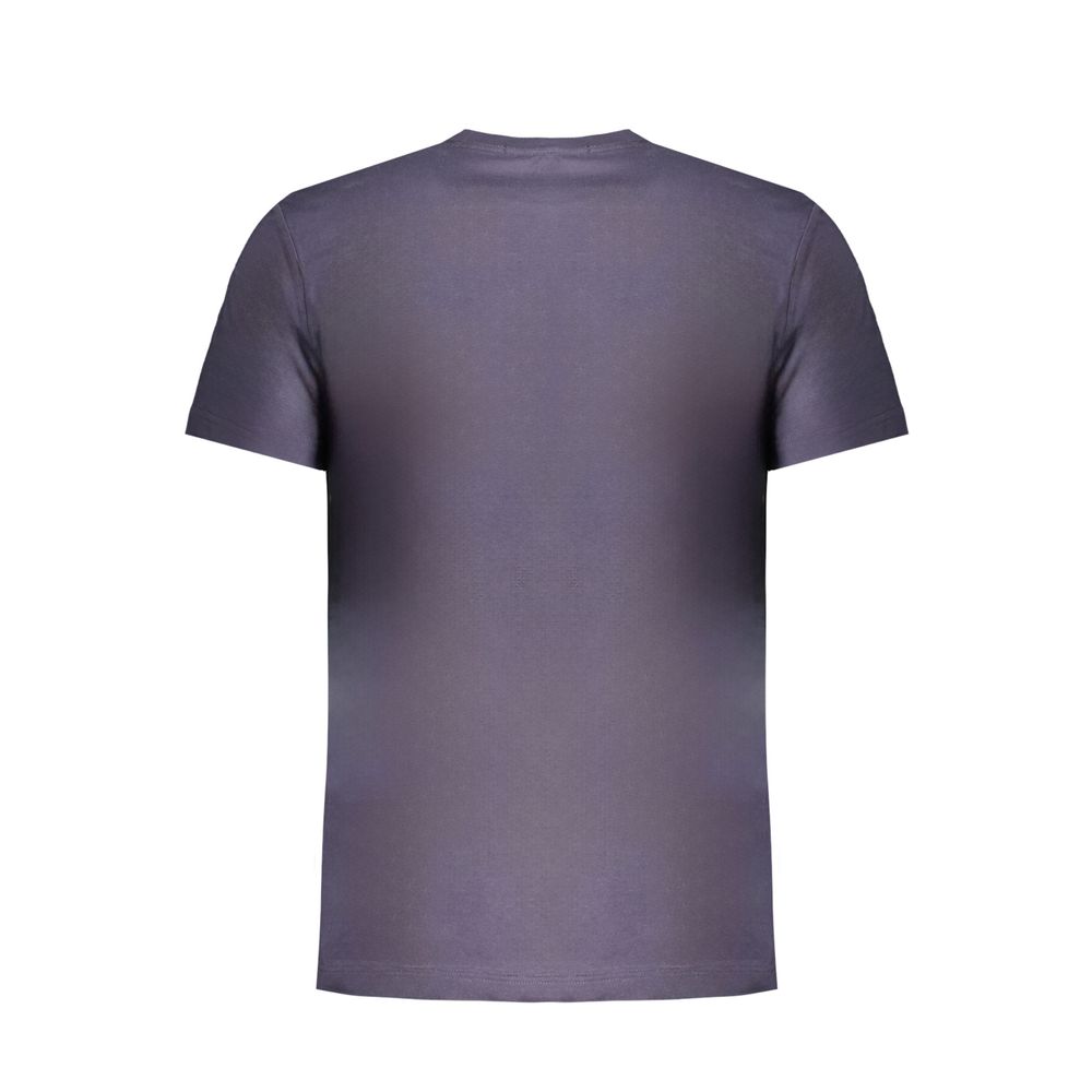 Camiseta azul de algodón