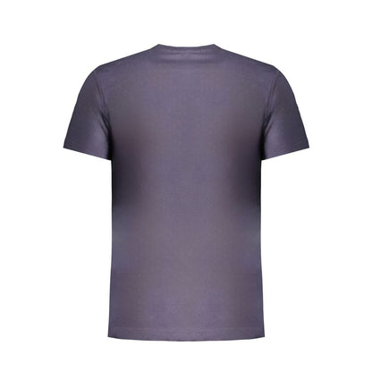 Camiseta azul de algodón