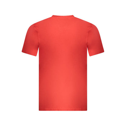 Camiseta roja de algodón