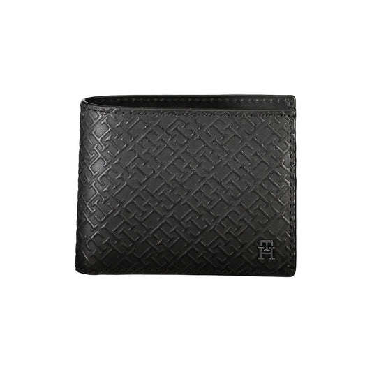 Elegante cartera de piel para dos tarjetas con detalles en contraste