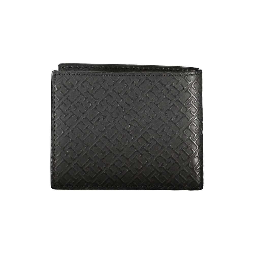 Elegante cartera de piel para dos tarjetas con detalles en contraste