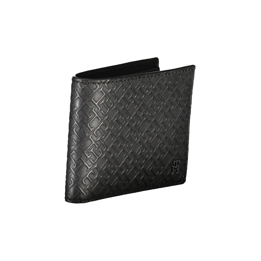 Elegante cartera de piel para dos tarjetas con detalles en contraste