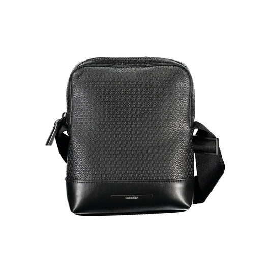 Elegante bolso negro con detalles en contraste