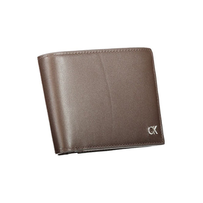 Cartera de piel marrón