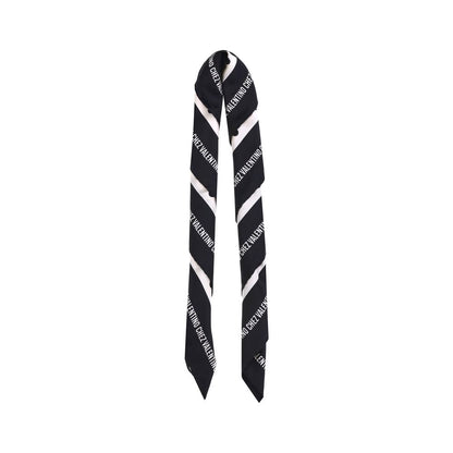 Polka dot silk Scarf