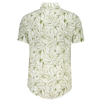 White Viscose Men Shirt