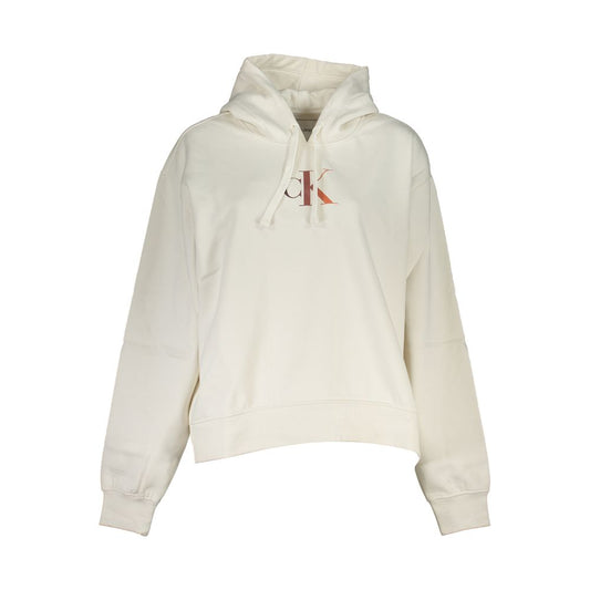Sudadera con capucha Chic White Fleece