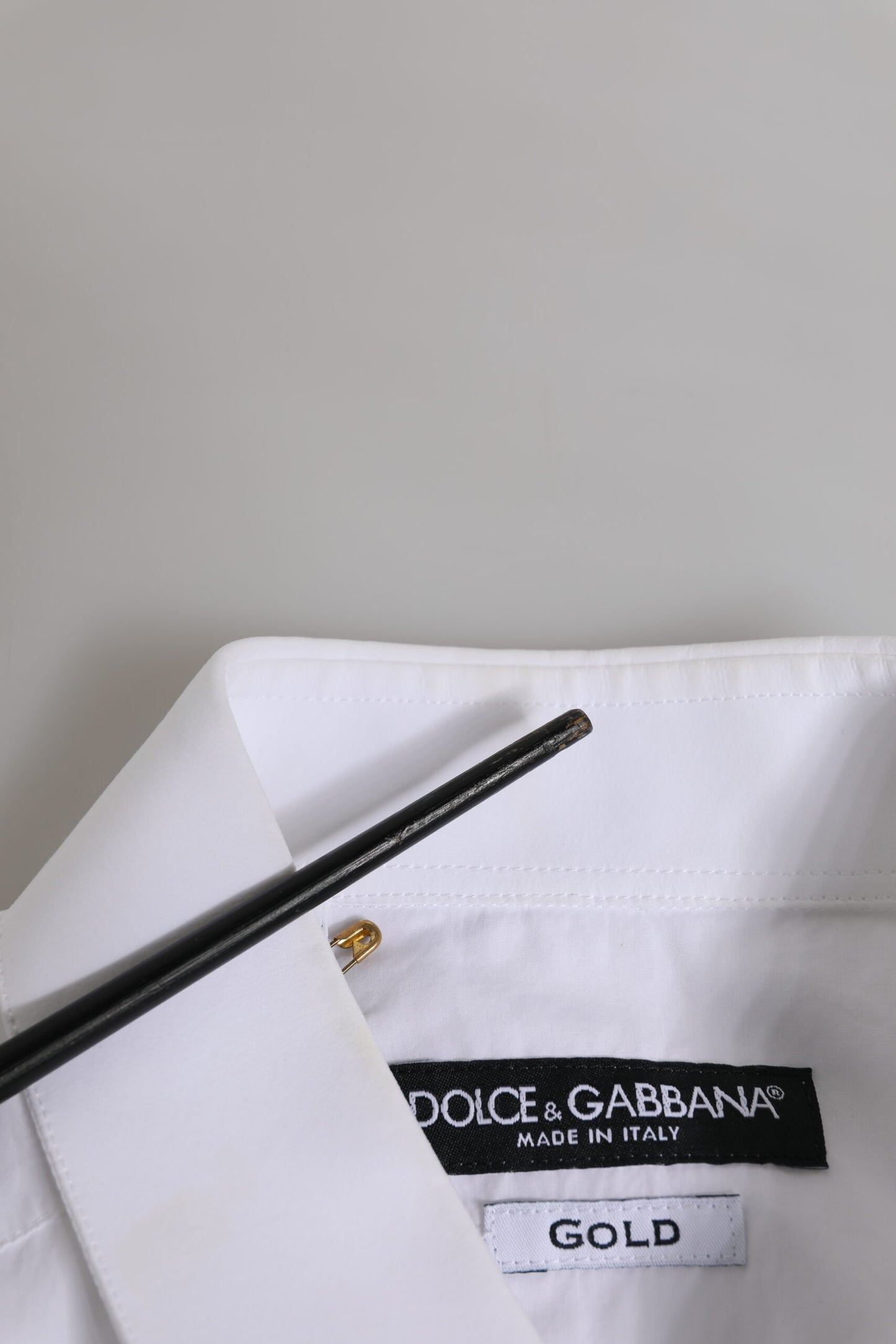 White GOLD Long Sleeves Dress Formal Shirt