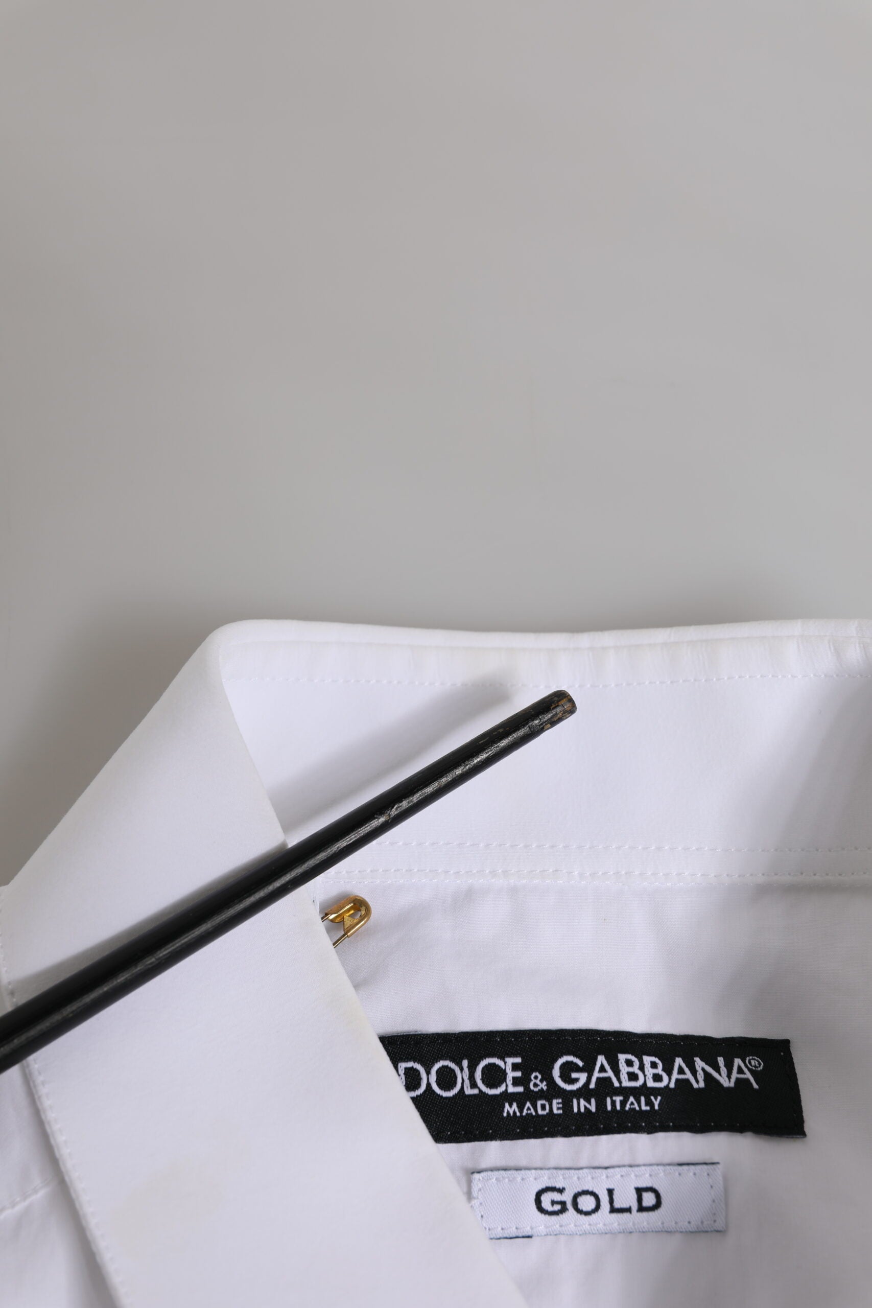 White GOLD Long Sleeves Dress Formal Shirt