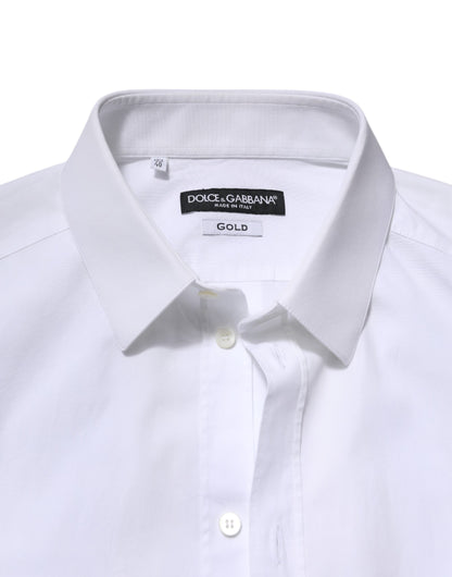 White GOLD Long Sleeve Dress Formal Shirt