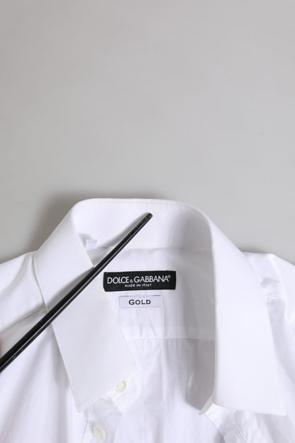 White GOLD Cotton Long Sleeves Formal Shirt