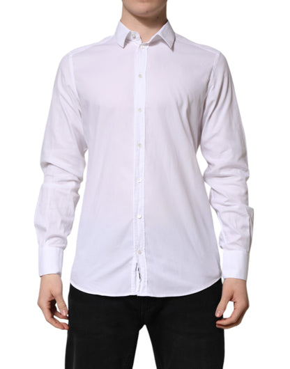White GOLD Cotton Men Dress Formal Shirt