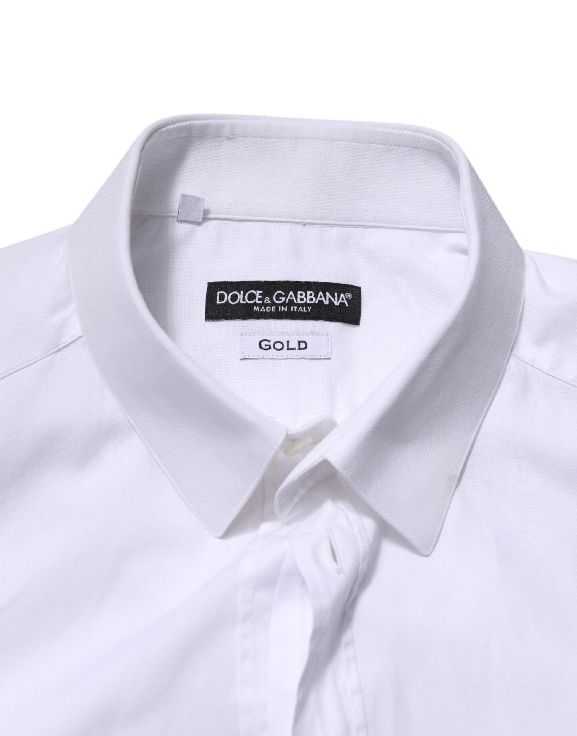 White GOLD Cotton Men Dress Formal Shirt