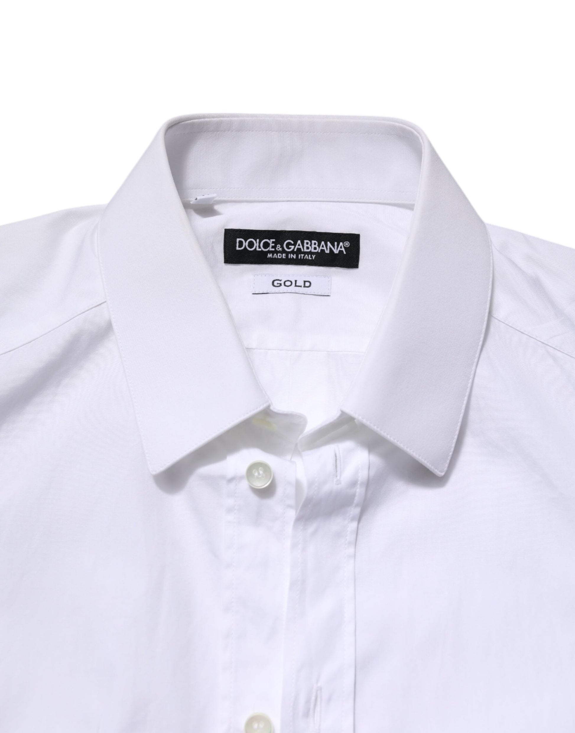 White GOLD Cotton Long Sleeve Men Formal Shirt