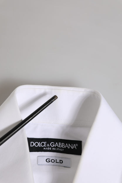White GOLD Cotton Long Sleeve Formal Shirt