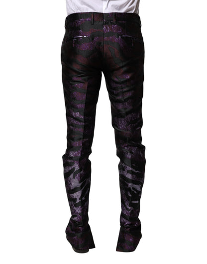 Multicolor Polyester Patterned Pants