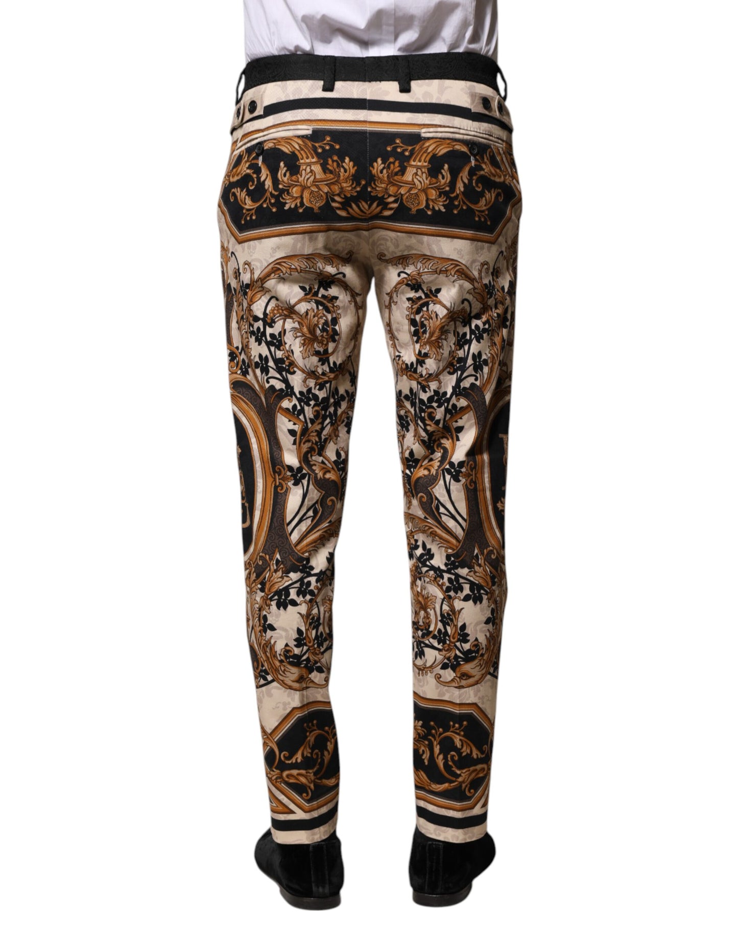 Multicolor Floral Print Dress Pants