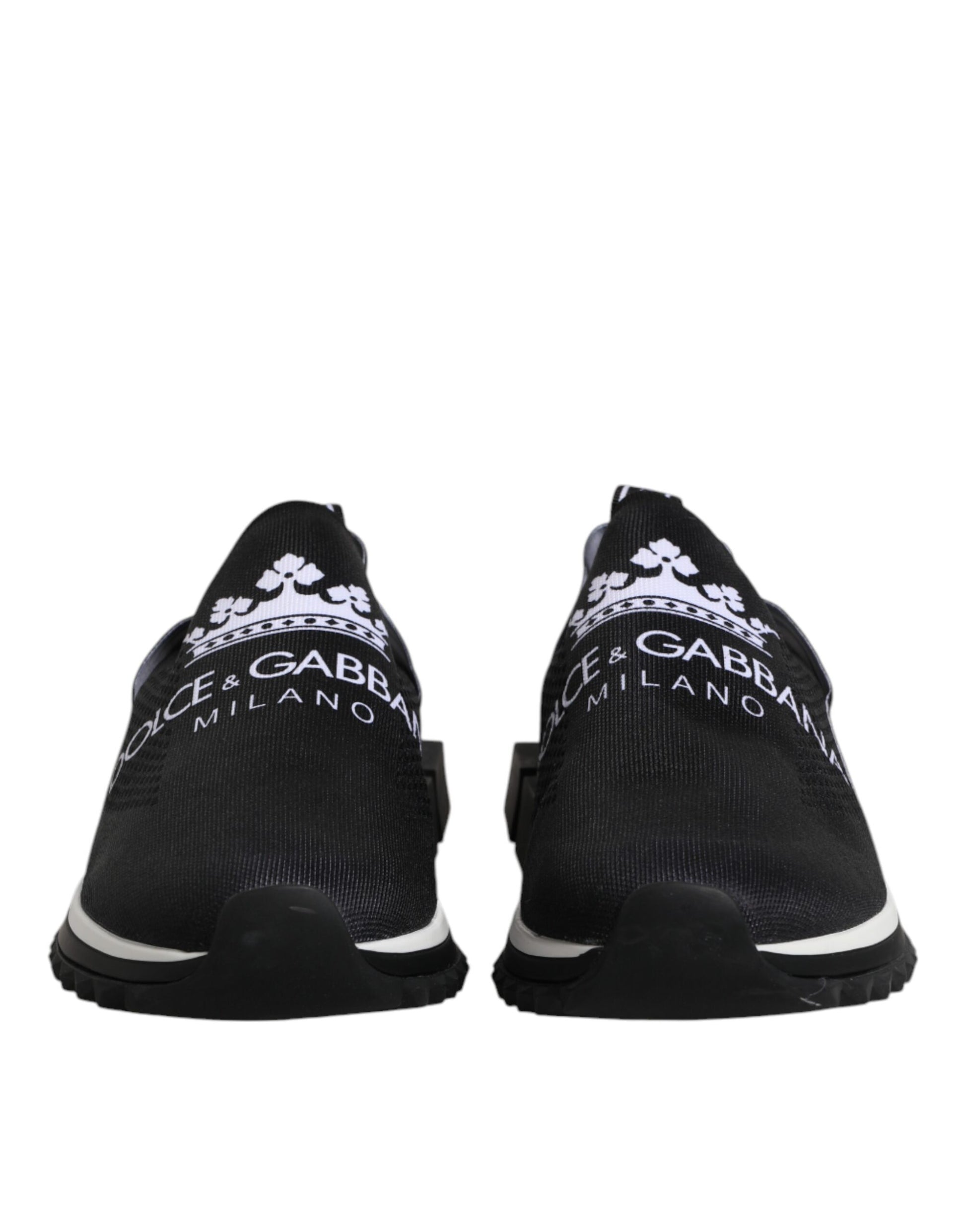 Black DG Crown Slip On Sorrento Sneakers Shoes