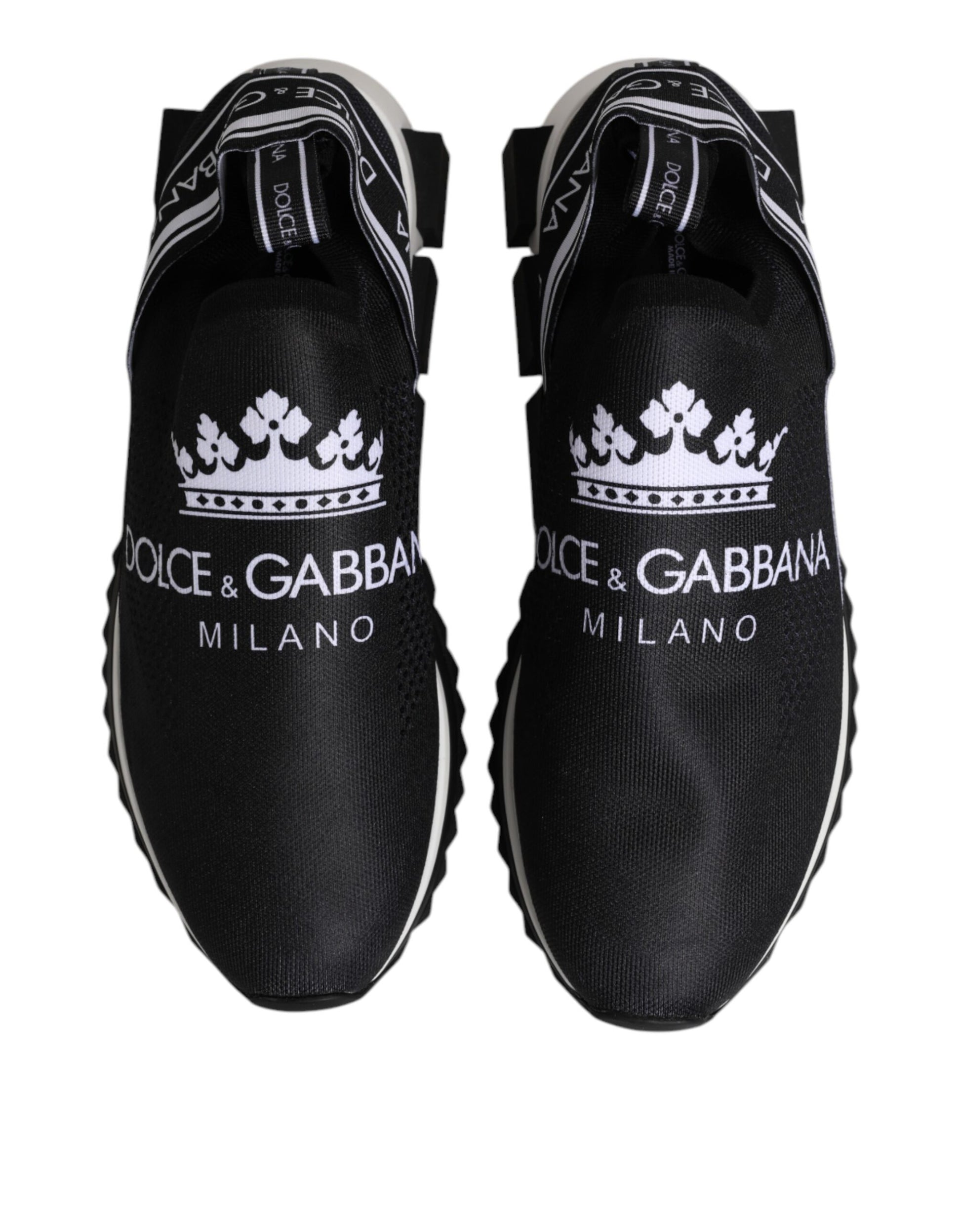 Black DG Crown Slip On Sorrento Sneakers Shoes