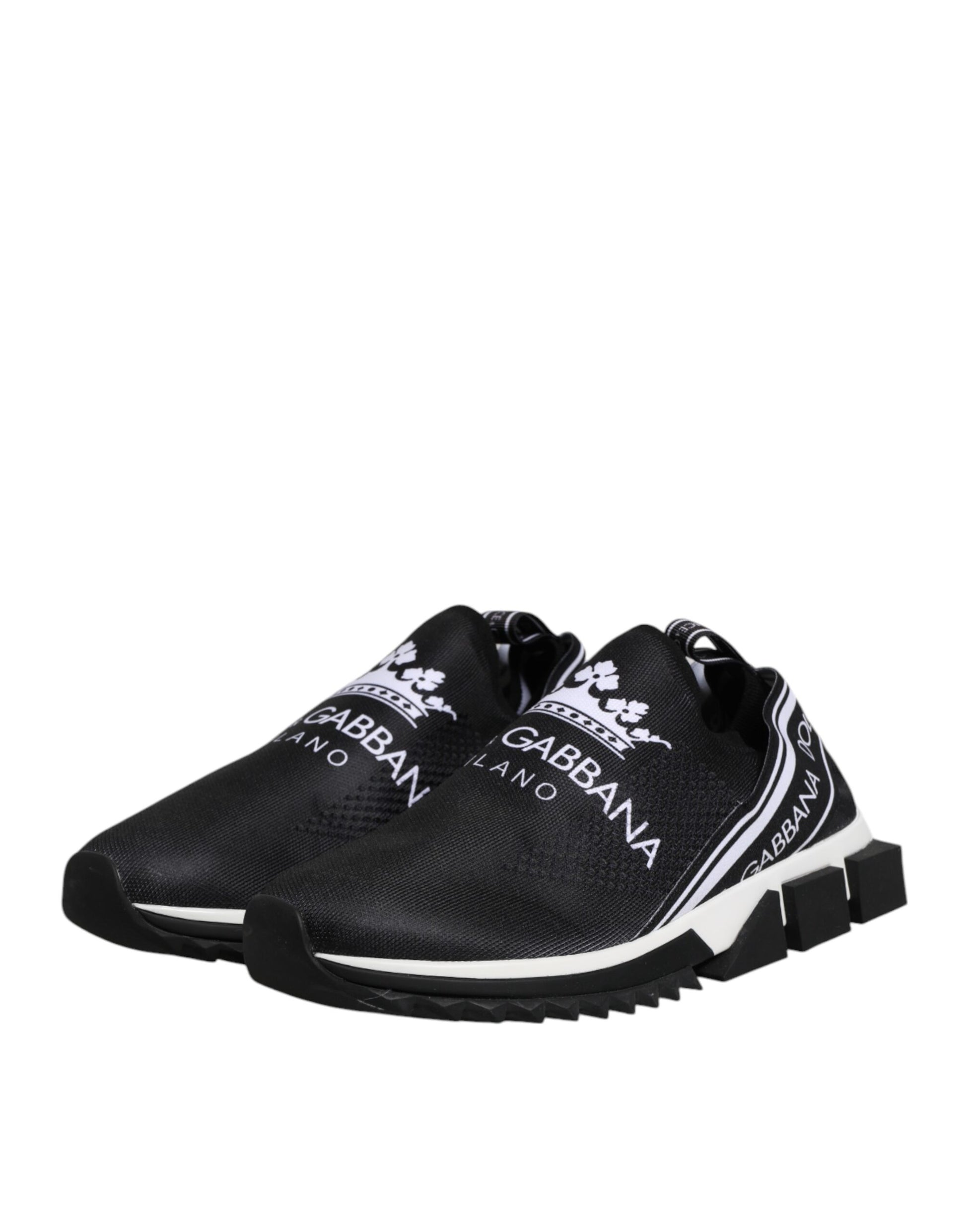 Black DG Crown Slip On Sorrento Sneakers Shoes